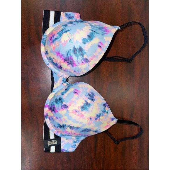 PINK Victoria’s Secret Wear Everywhere Push Up Bra Size 32D - Picture 1 of 8